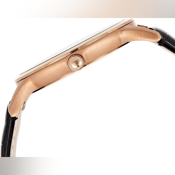 Emporio Armani Renato AR2425 43mm Large Black Dial Gold Tone Men's Watch - Picture 5 of 15